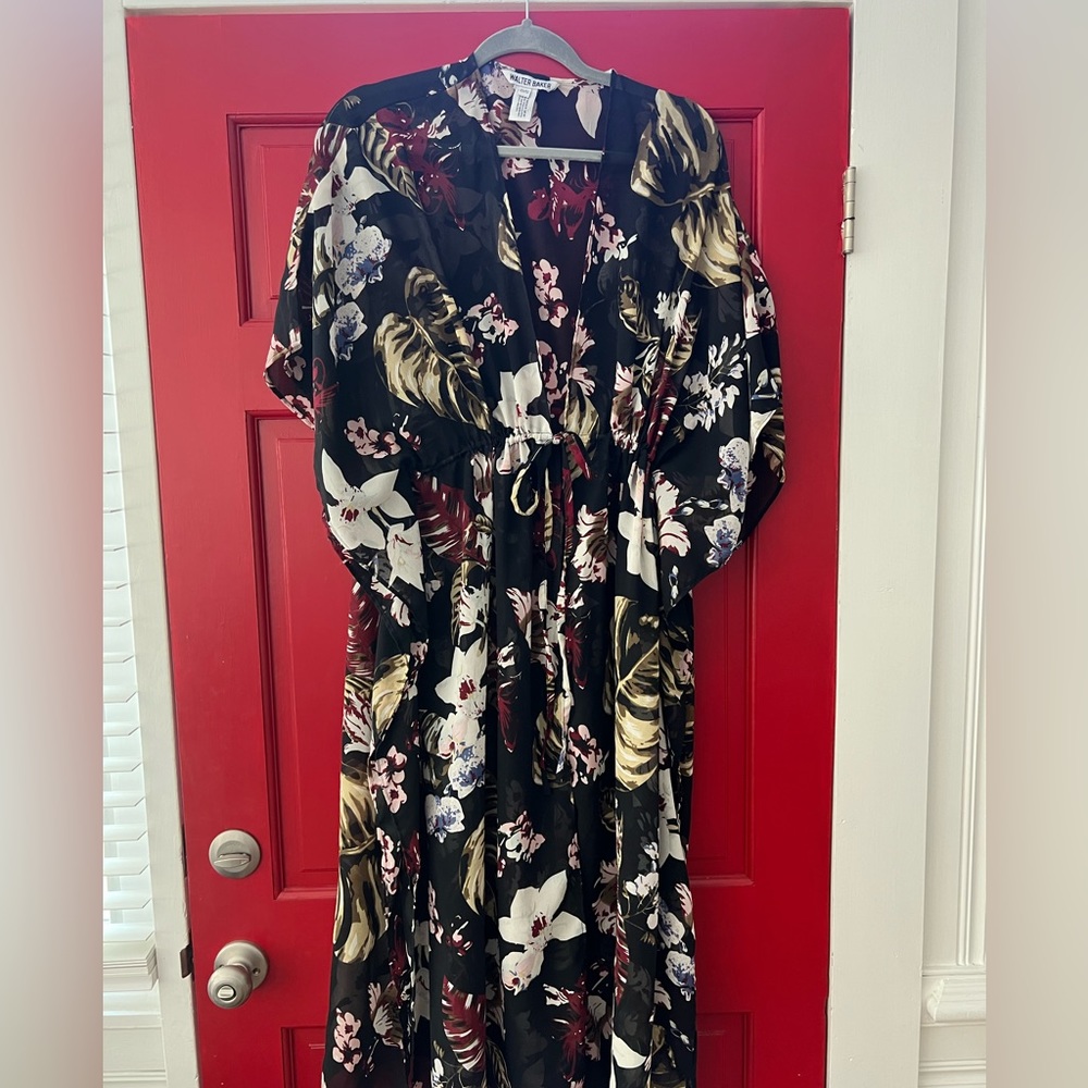 Walter baker one size tunic/caftan tie waist